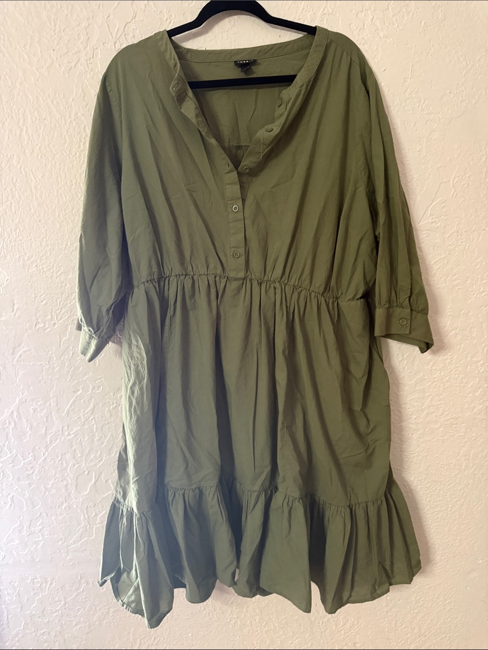 Torrid Olive Utility Button-Up Top